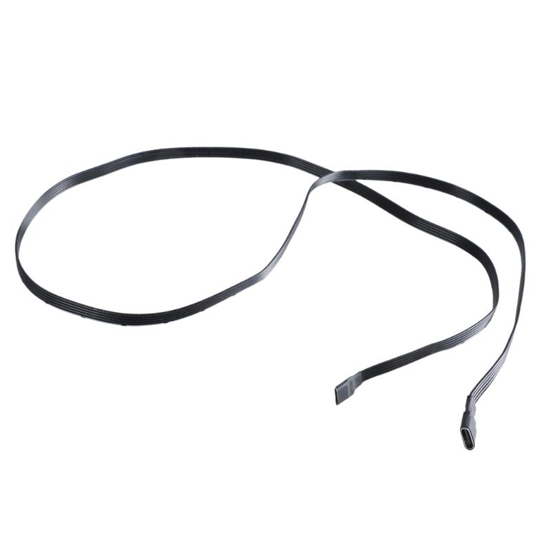 High Efficiency USB C Flat Cable Type C To Type C Female 18W Charging Data Extension Cord for Consumer Electronics