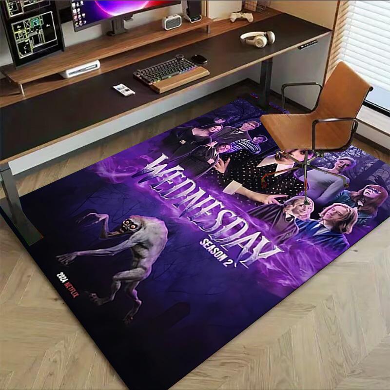 

1pc Wednesday Season 2 Carpet Anti Slip Polyester Floor Mat for office.Bedroom 100cm by 120cm