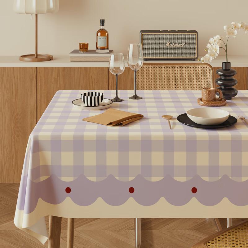 ZISIZ PVC Waterproof Oil-Proof Easy Clean Tablecloth