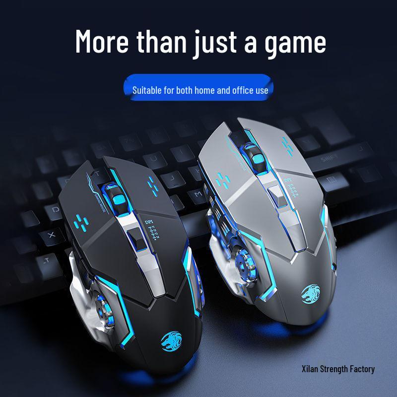 Silent Wired Gaming Mouse with Macro Functionality for Esports and Office Use
