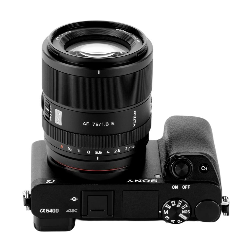 VILTROX AF 75mm EVO E for Sony A compact and lightweight medium telephoto prime lens for size Large aperture Interchangeable lens for Sony mirrorless