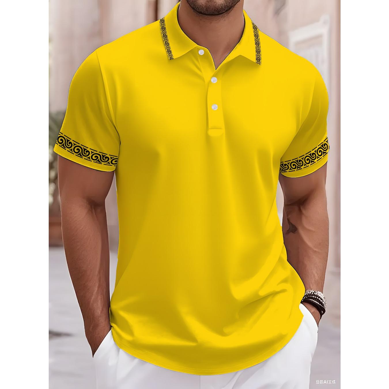 

2026 Model Men s Polo Shirt, for Street Business Wear, 3D Print, Comfortable and Breathable, Suitable for All Seasons. S