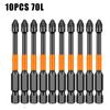 6pcs/10pcs Hight Hardness Cross Screwdriver Drill Bit Screw Driver Hand  Electric Screwdriver Head
