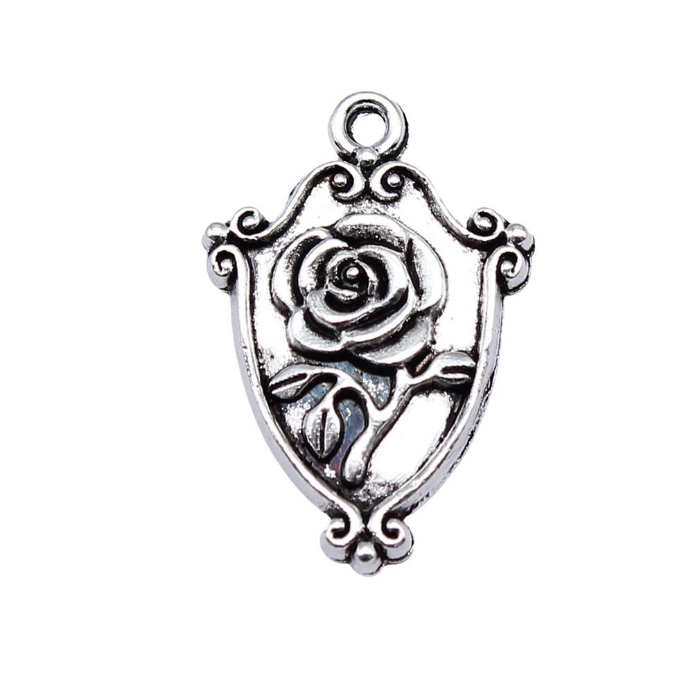 Charms Rose Lotus Pendants Wedding Jewelry Findings QC107