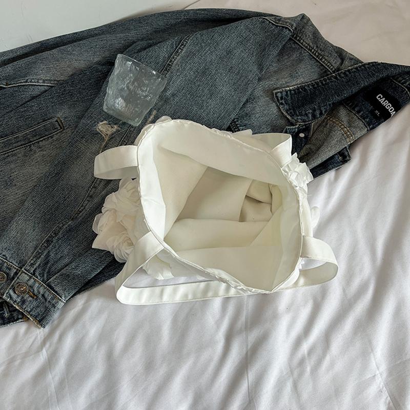 Three-Dimensional Flower Shoulder Bags Personality Women Casual Bag Underarm Femme Beautiful Shopper Totes AVE