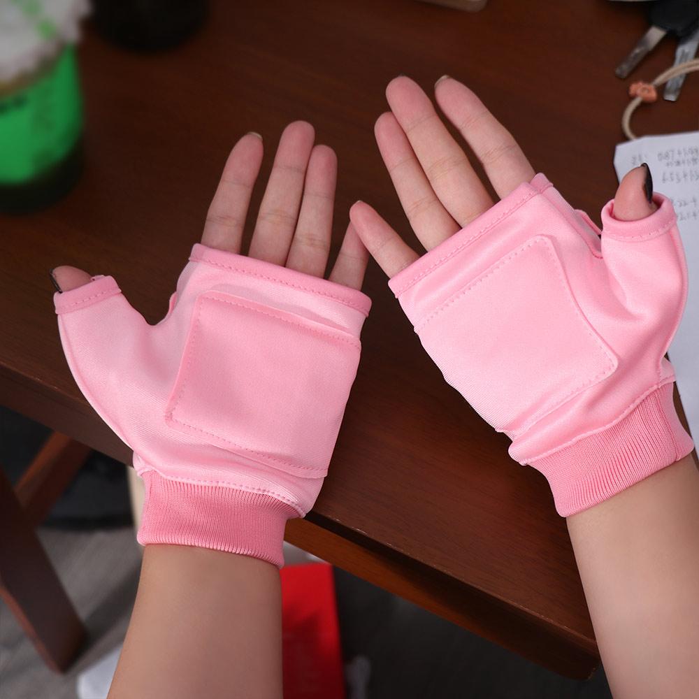 1Pair USB  Rechargeable Heating Gloves Hand Warmer Winter Warm Gloves Electric Heated Gloves  Bike