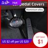 BADD9 2025 Hot Car Brake Foot Rest Pedal Cover Alloy Rubber Gas Pedal Protector For M X1 X3 X5 X6 X7 E30 E90 M3 E84 E83 F25 E91 E6