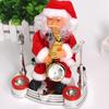 Christmas Santa Claus Electric Music Instrument Playing Music Doll Xmas Toy Party Ornaments Gift For Kids Home Decoration