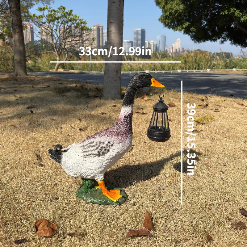 

Cross-Border Green-Headed Duck Resin Garden Solar Lamp Ornament чёрный