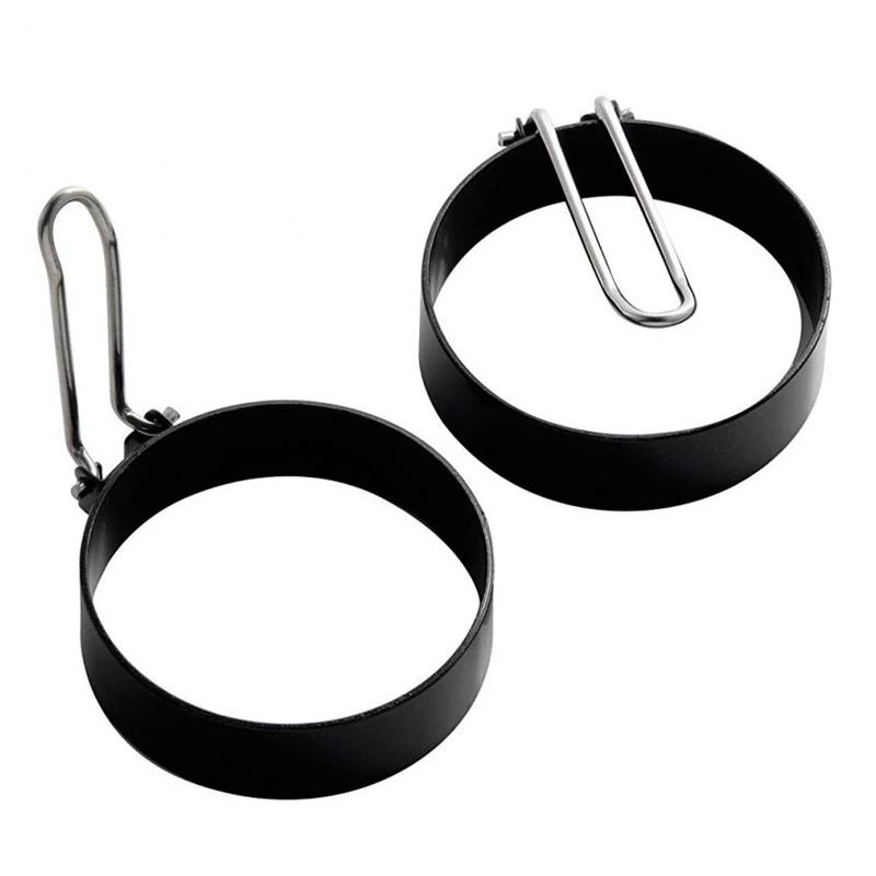 

2 шт. Форма для жареных яиц из нержавеющей стали, кольцо для яиц, антипригарное, круглая, для приготовления блинов, омлетов, форма для яиц, гаджеты для домашней кухни