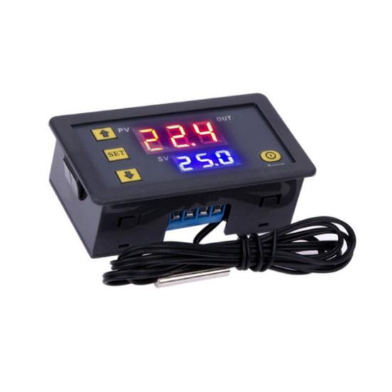 Termostato digital LCD W3230 DC 12V 20A Controlador de alarme de temperatura e regulador