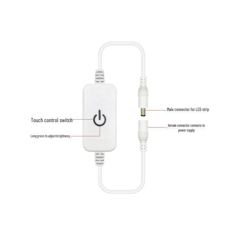 LED Touch Dimmer: Single Color Inline Dimmer with Memory Function