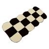 Runner Rug Black White Plaid Pattern Vintage Style Water Absorbent Stain Resistant Runner Carpet for Home Room Type1