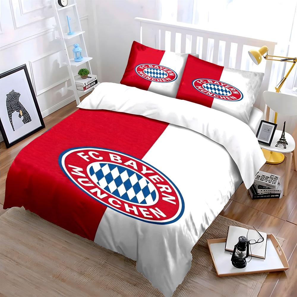 Logo FC Bayern Monaco. Set lenzuola Set copripiumino Copripiumini Federe(1*Copripiumino 2*Federe senza imbottitura piumone)