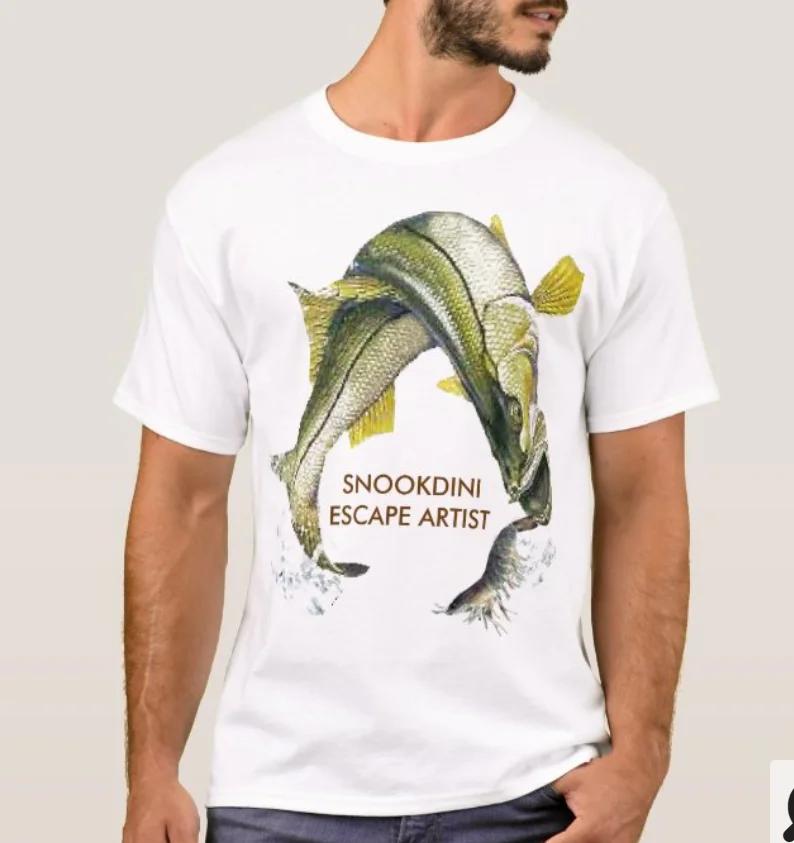 

Snook Attacking A Shrimp Snookdini Escape Artist TShirt 100 Cotton ONeck Short Sleeve Summer Casual Mens Tshirt Streetwear S