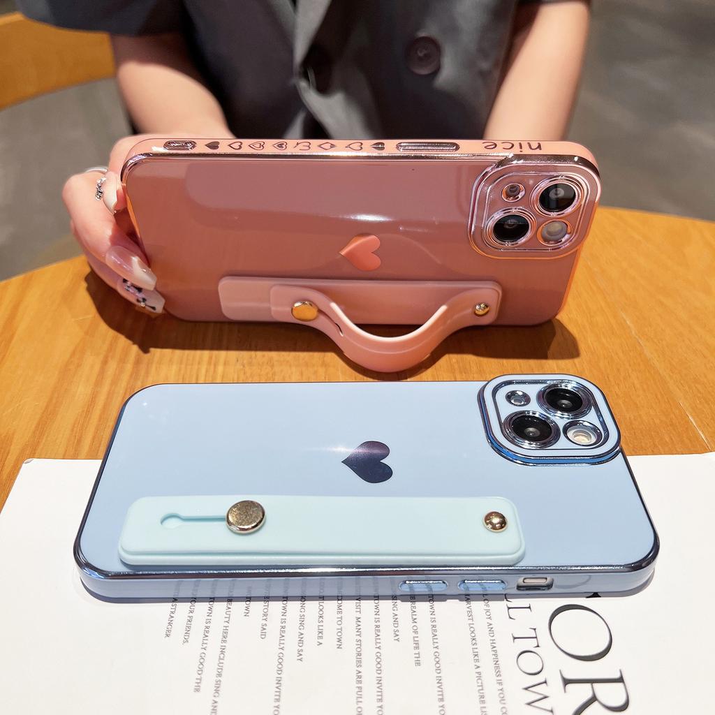 Angel Eye Electroplating Side Strap Figure 16 Apple Soft Case 15 Love Strap Wrist Strap Applicable to iPhone17ProMax