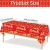 Bronzing Chinese New Year TableCover Plastic New Year Eve Decor  Chinese New Year