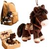 Zodiac Pferd Maskottchen Schlüsselanhänger Anhänger - Ein Niedliches Pferdemuster mit Glücksbringenden Details Als Tragbarer Dekoration Anhänger und Praktisches Schlüssel Zubehör