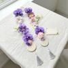 Silk Fabric Satin Flower Sash Satin Fabric Artificial Floral Garland  Party Decoration