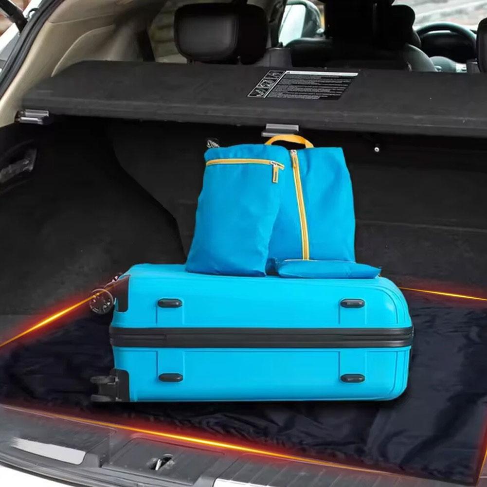 140X100CM Universal Waterproof Polyester Fiber Cargo Mat Portable Dustproof Luggage Liner Pet Mat for Car SUV Trunk Protection