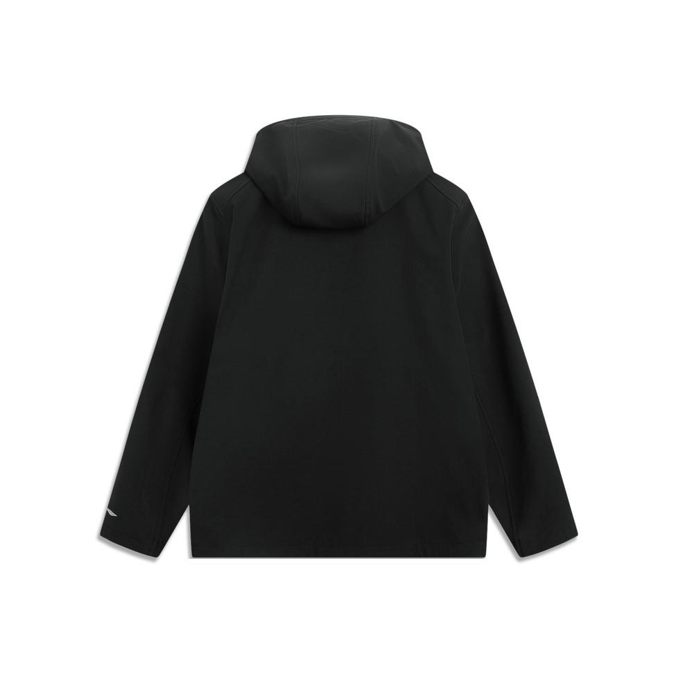 Li Ning Outdoor CF Refletivo Resistente à Água Quente Fleece Jaqueta Solta Softshell Jaquetas Masculinas AFDVB37-5