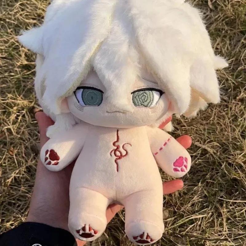 20Cm Danganronpa: Trigger Happy Havoc Nagito Komaeda Anime Figuren Pluche Cosplay Aankleed Katoenen Poppen Speelgoed Voor Kinderen Verjaardag no Skeleton