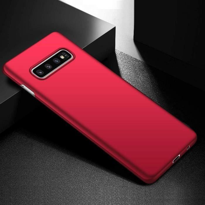 Coque de protection - BOOLING - Samsung Galaxy S10e - Souple - Rouge - Lot 2 verres trempés