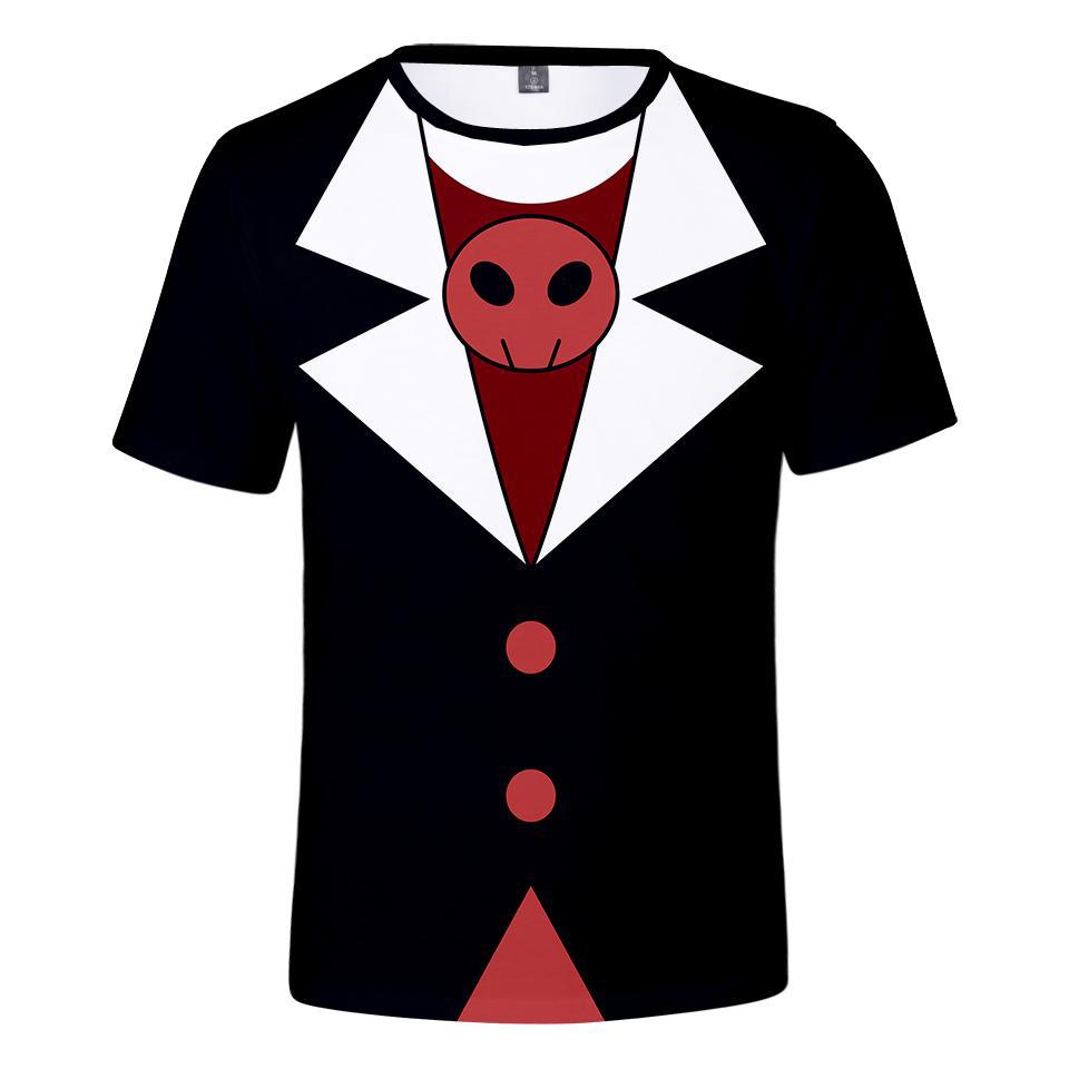 Adult cartoon trendy printed personalized casual T-shirt men