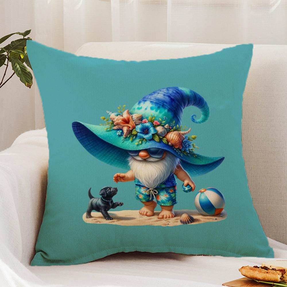 cartoon E-Everyday G-GnomesS Cushion Cover Premium Comfort Reversible Pillow Cover - Dual - Use Design for Home & Car