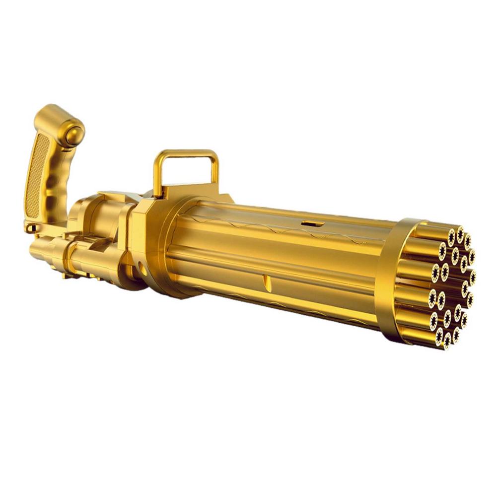 Hot Kids Gatling Bubble Gun Toy 64-Hole Charging Electric Automatic Bubble Machine Summer Outdoor Soap Water Children Toys