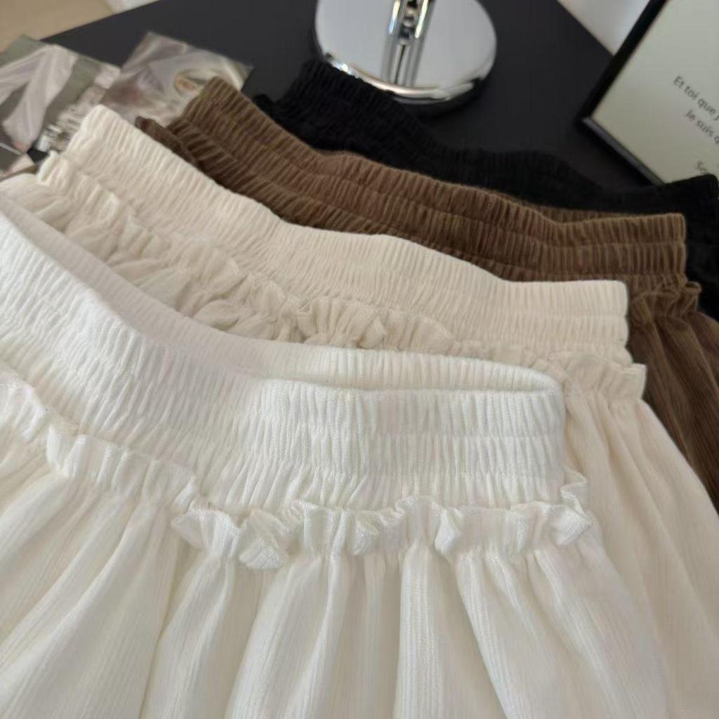 Damen Hohe Taille A-Linie Puffy Kuchenrock - Süßer Retro Ballett Stil für Frühling & Herbst