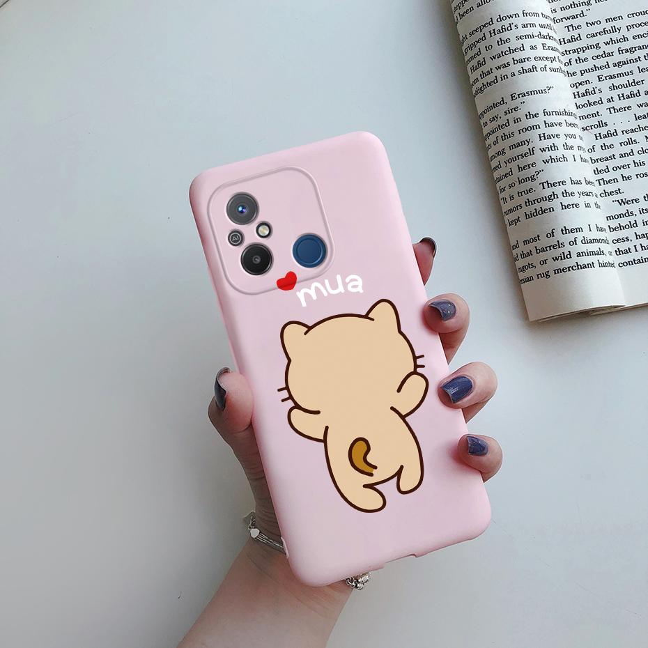 

For Redmi 12C Case Cute Cat Cartoon Candy Painted Soft Back Phone Cover For Xiaomi Redmi 12C 4G Funda Redmi 11A Cases 2023 Coque Redmi 12C