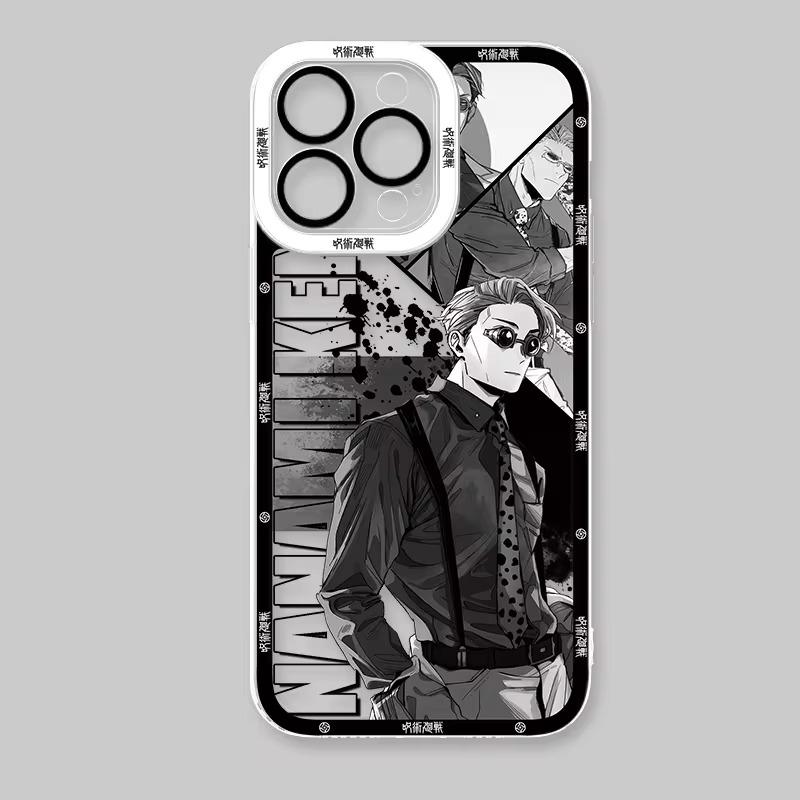 

Чехол для телефона Anime Jujutsu Kaisen для iPhone 16 Max 15 14 Plus 13 12 11 Pro XR XS X 8 7 SE 2020, прозрачная мягкая силиконовая задняя крышка For iPhone 15 Pro небо