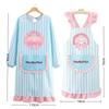 Polyester Cotton Dress Style Apron Oil-Resistant Stripes Kitchen Cover Up Waterproof Cute Bow Cake Working Clothes Kitchen Use