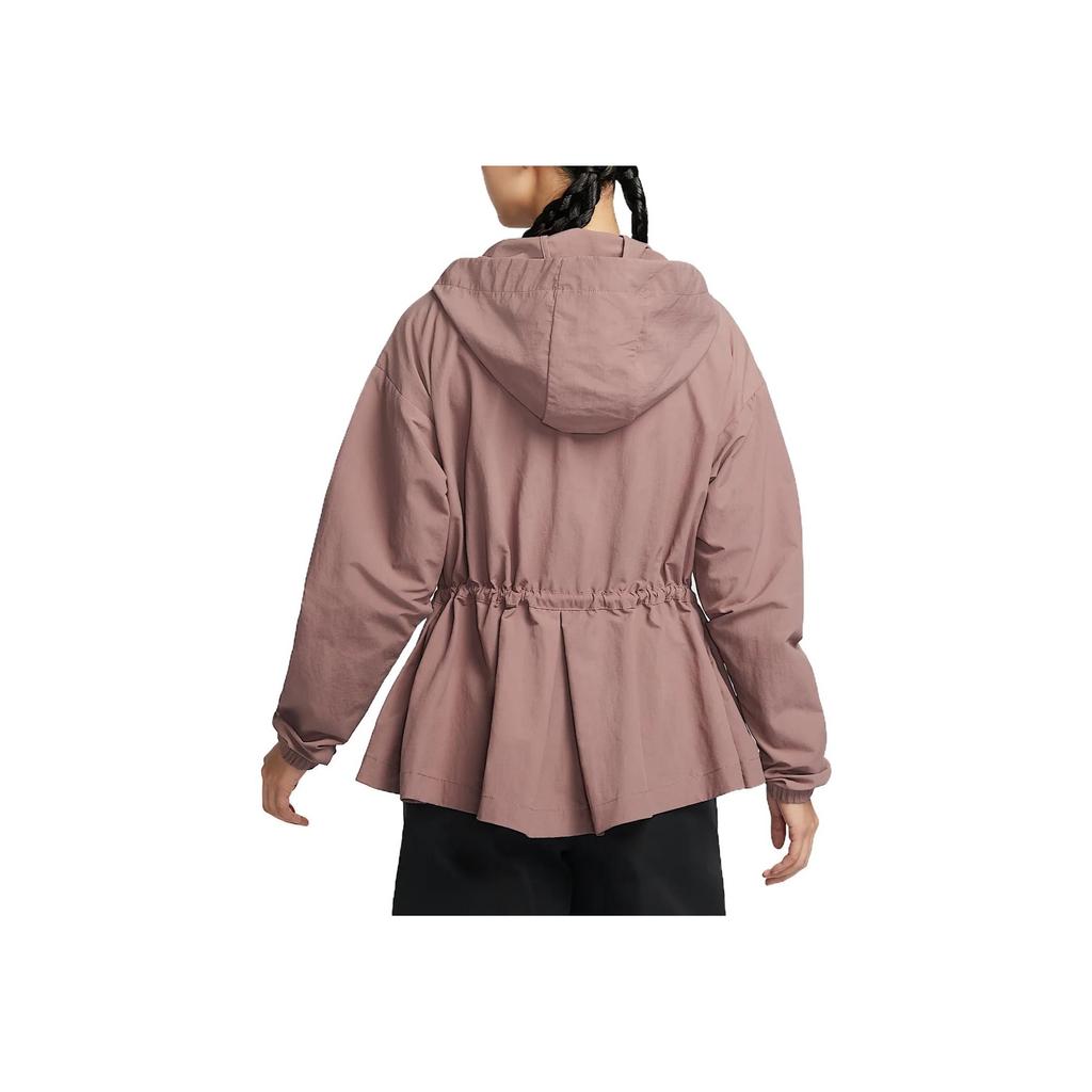 Nike Sportbekleidung Webware SS24 Alles Mode Bequem Weich Lässig Einfarbig Kapuzenjacke Damenjacke Rauchlila Schwarz FN3670-208