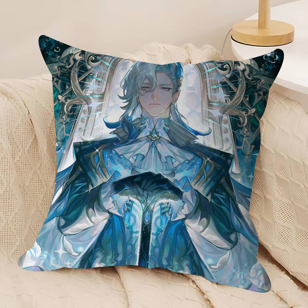Neuvillette Genshin Impact Kissenbezug Abnehmbarer Waschbarer Kissenbezug – Ganzjahresweiches Leinen