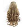 Peluca para Mujer Marrón Claro Larga Rizada Cabello Sintético Resistente al Calor Peluca de Cosplay