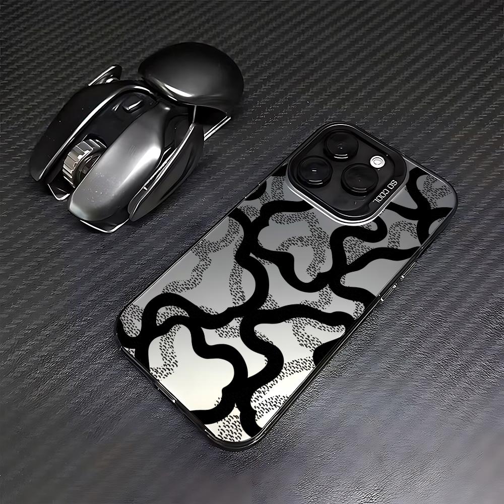New Fashion Black Lines Phone Case for Samsung Galaxy A73 A56 A55 A36 A35 A26 A25 A15 5G A24 A23 A22 A52 A71 A72 4G Matte Cover