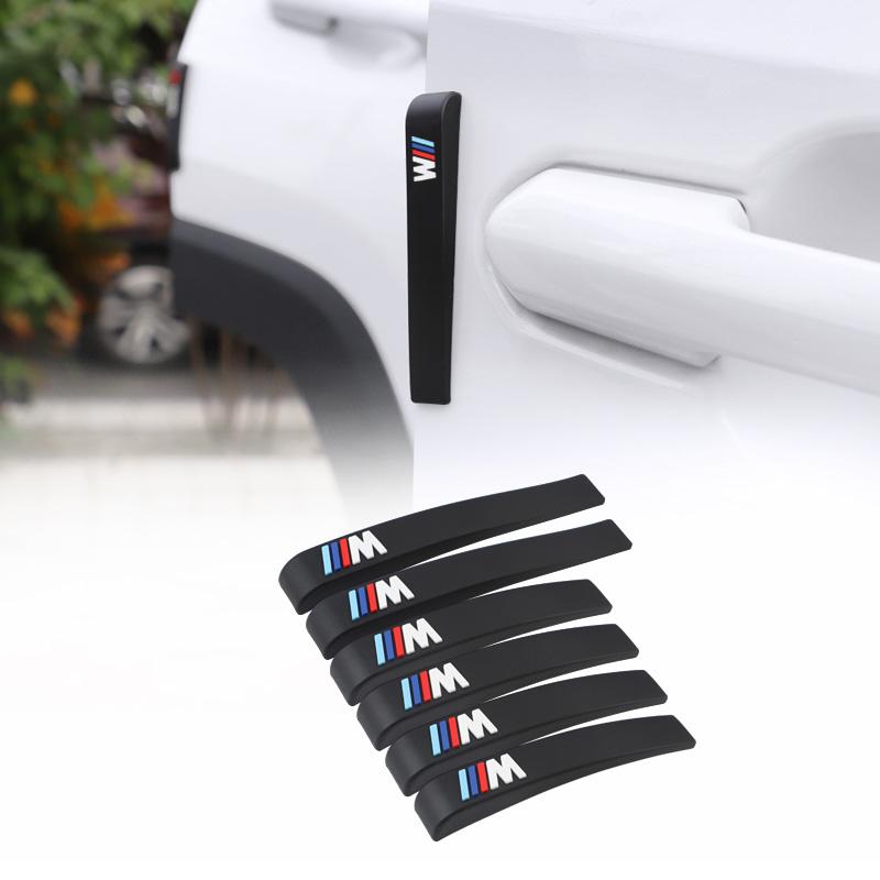 6Pcs Car Door Anticollision Rubber Strip Anti Scratch Stickers For BMW X1 X2 X3 X5 X4 X6 X7 G30 G20 G32 G11 G12 F40 F30 F20 F10 cwdf40