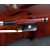 VINGOBOW Brazilwood Cello Bow, 35.6 cm-43.2 cm, Full Size, 71.5 cm, Ebony, Frog, Natural, Mongolian White, Horsehair, Balanced Sweet Tone