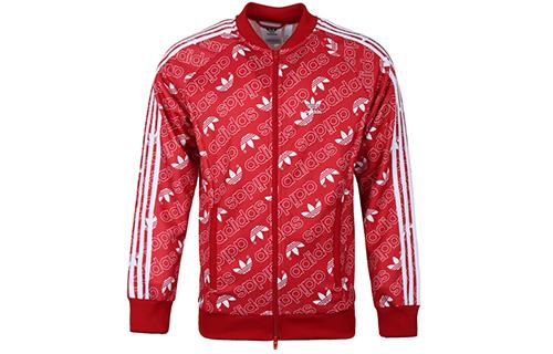 Adidas Originals MONOGRAM TT Jacket Men s Red EB4088 S