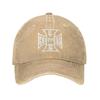 Classic Cotton West Coast Iron Cross Choppers Baseball Cap for Men Women Adjustable Hat Vintage Outdoor Workouts Soft Sun Cap