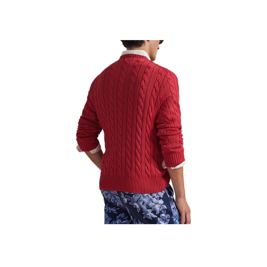 Polo Ralph Lauren FW25 Regular Fit Cable Knit Cotton Crew Neck Long Sleeve Sweater Men Sweater 710775885-525