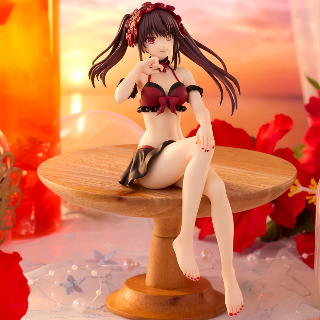 DATE A LIVE Tokisaki Kurumi Figurki i Statuetki Anime | Ozdoby do Wystroju Domu | Prezenty Festiwalowe i Kolekcjonerskie