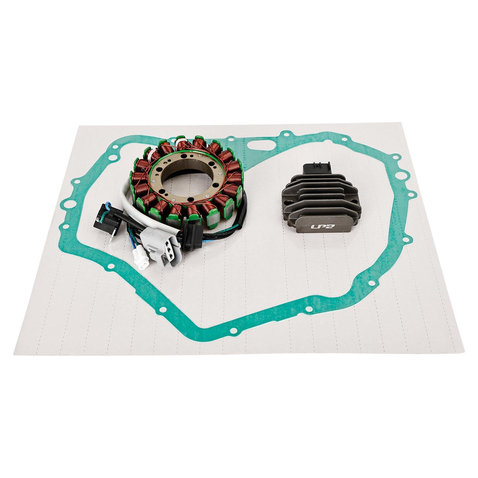 Magneto Stator + Voltage Rectifier + Gasket For Suzuki LTF 400F King Quad 08-09
