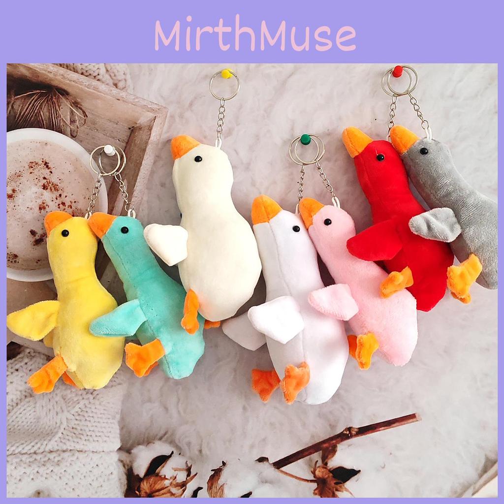 Adorable Goose Plush Keychain With Durable Material For Bag And Car Accessories