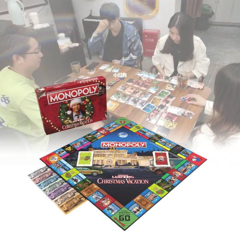 Lampoons Monopoly National Christmas Vacation Cards Board Games Party Activity