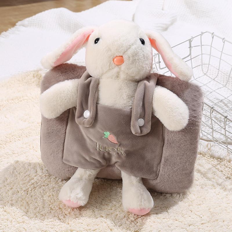 Electric Plush Hot Water Bottle: Washable, Cute Warm Baby Compress Bag & Hand Warmer