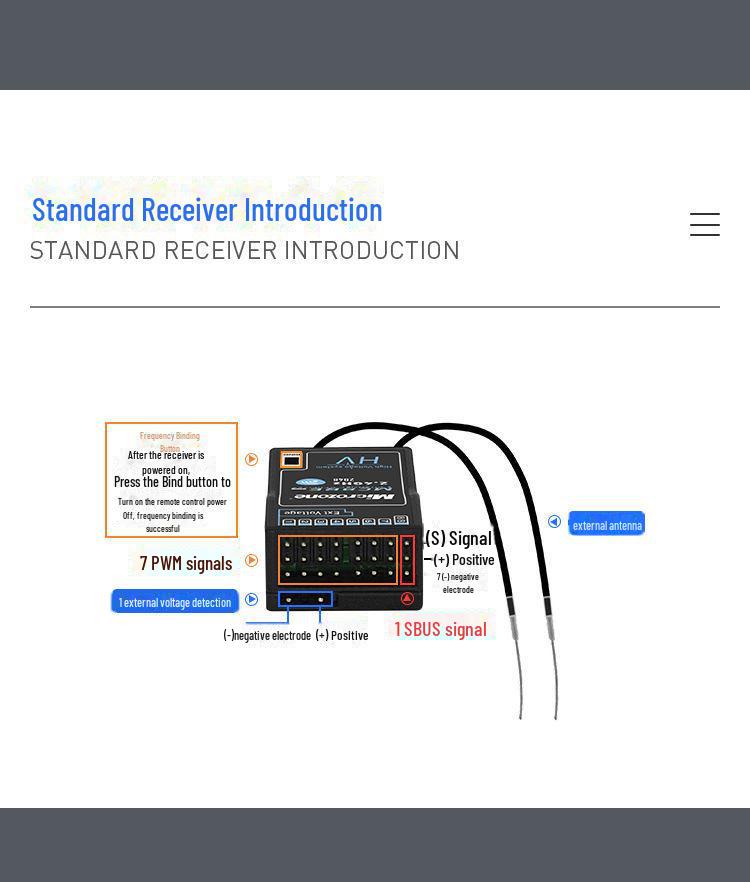 MC8B Mike 2.4GHz 8-Channel Remote Control and Receiver for Fixed-Wing Multi-Axis Model Aircraft SU27