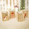 Candlestick Candle Holder Wooden Candelabrum Christmas Mini Creative Beautiful Table Santa Claus